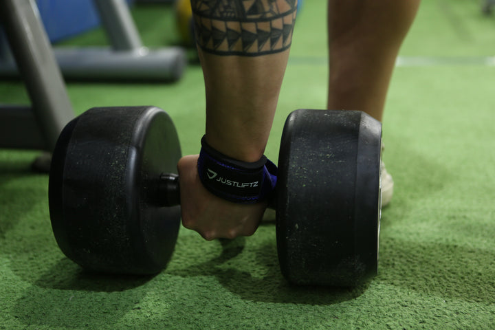 NYLON LIFTING STRAPS - BLUE