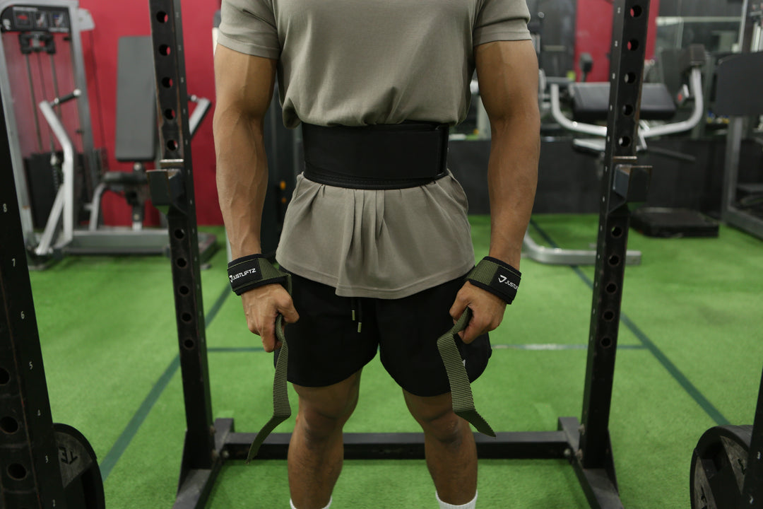 NYLON LIFTING STRAPS - BLACK