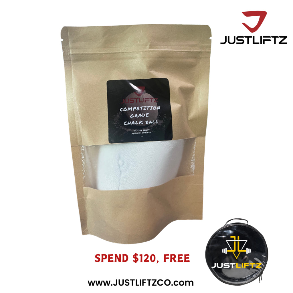 JustLiftz Premium Chalk Ball 70G– Mess-Free Gym Chalk for Powerlifting, Weightlifting & Deadlifts