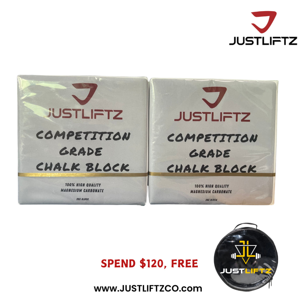 JustLiftz Premium Chalk Block (20oz)- High-Performance Gym Chalk for Powerlifting, Deadlifts & Strength Training