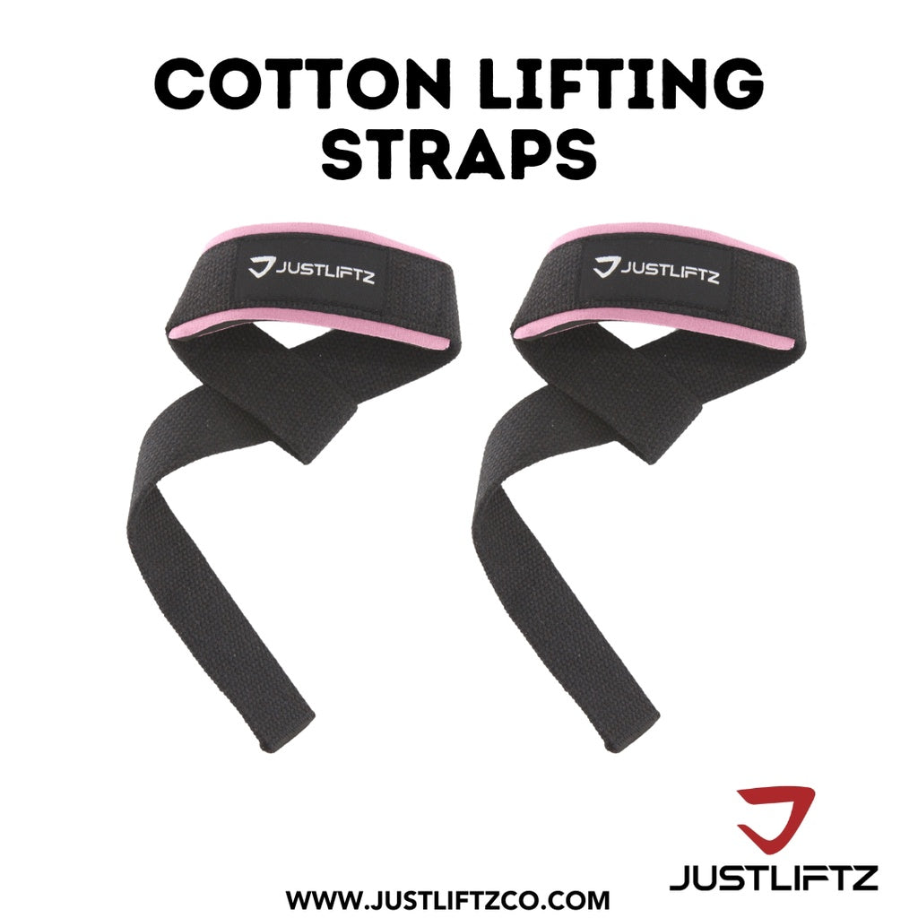 JustLiftz Neoprene Padded Lifting Straps – Heavy-Duty Wrist Support for Lifting & Strength Training