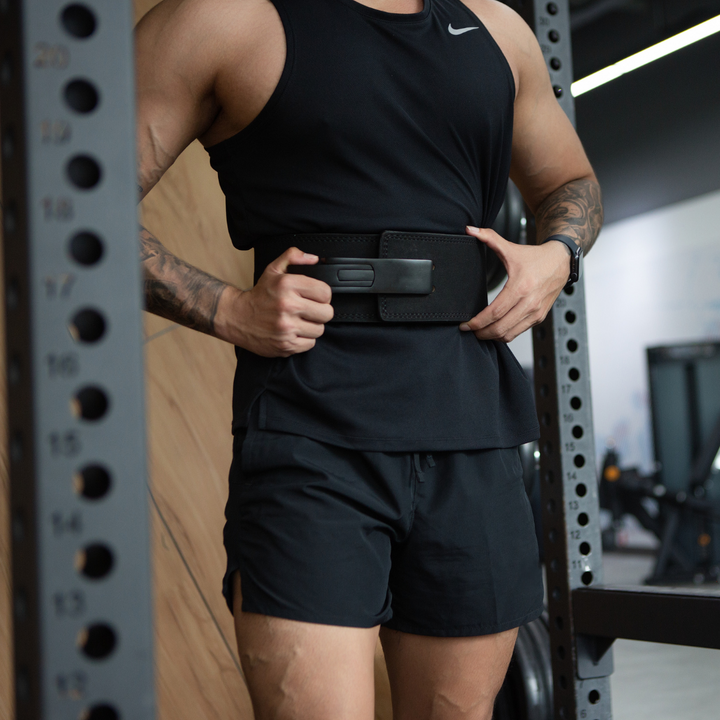 10MM LEVER BELT - BLACK