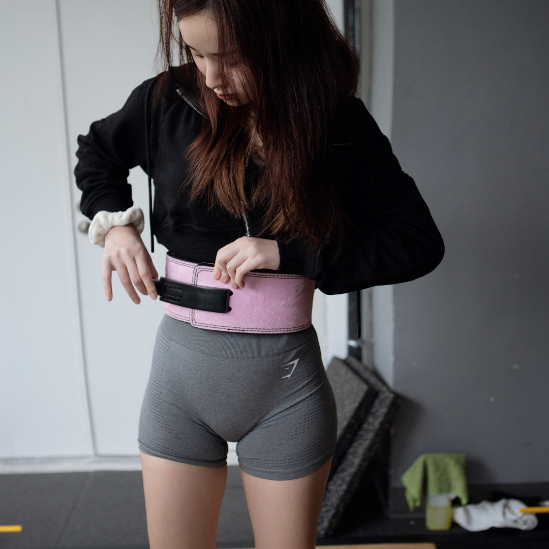 10MM LEVER BELT - PINK