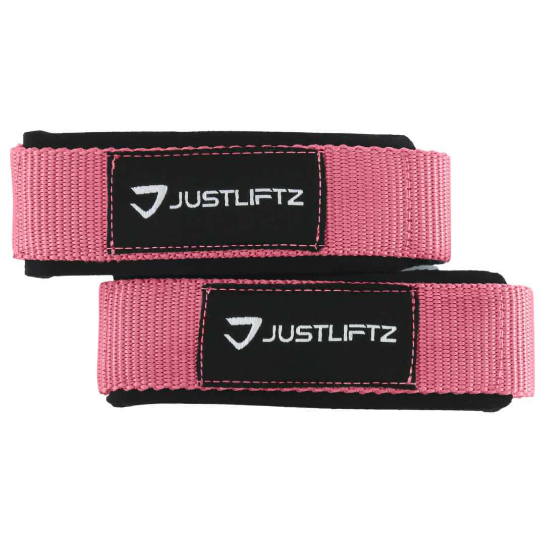 NYLON LIFTING STRAPS - PINK