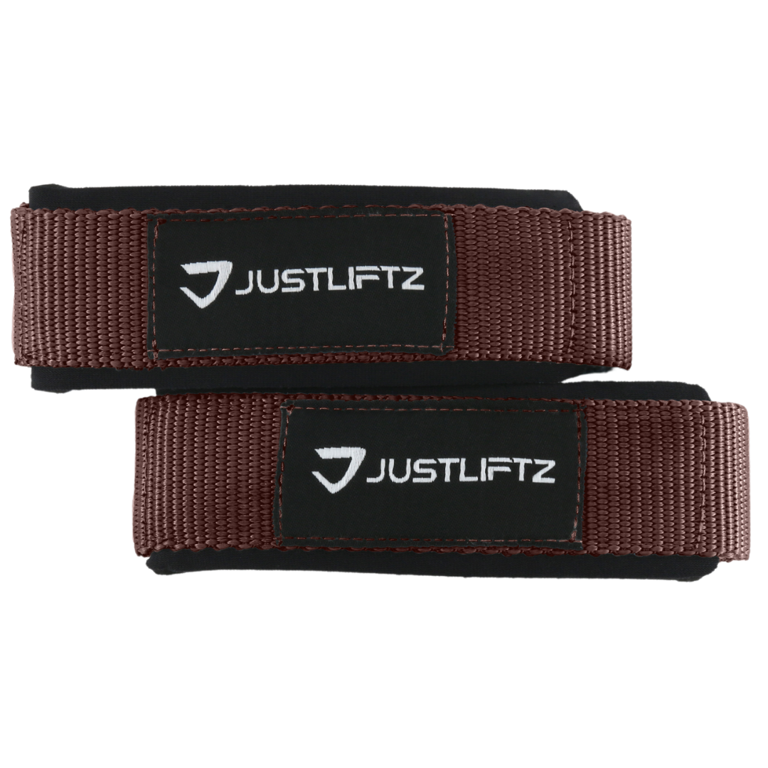 NYLON LIFTING STRAPS - BROWN