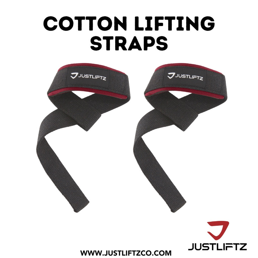 JustLiftz Neoprene Padded Lifting Straps – Heavy-Duty Wrist Support for Lifting & Strength Training