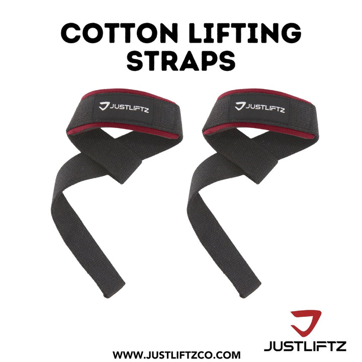 JustLiftz Neoprene Padded Lifting Straps – Heavy-Duty Wrist Support for Lifting & Strength Training