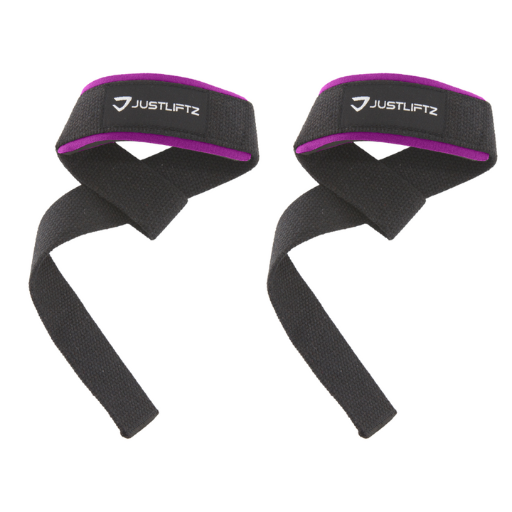 COTTON LIFTING STRAPS - PURPLE